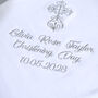 Christening White Blanket With Silver Cross, thumbnail 7 of 7