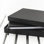 Personalised Luxury Black Leather Guest Book, thumbnail 7 of 9