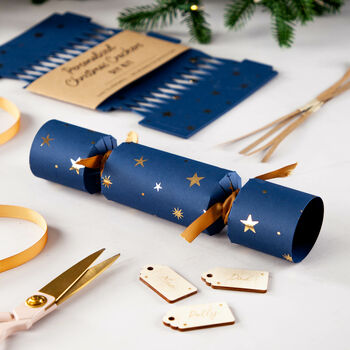 Gold Foiled Stars Pattern Christmas Crackers, 2 of 2