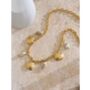 Monaco D’or Gold Pearl White Oyster Drop Charm Necklace, thumbnail 2 of 3