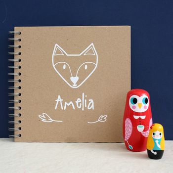 Personalised Woodland Baby Memory Book, 10 of 11