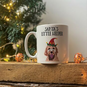 Personalised Christmas Dog Mug, 4 of 12