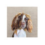 Custom Pet Portrait Painting On Linen Canvas Board, thumbnail 10 of 12