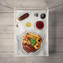 Roast Dinner Tea Towel, thumbnail 1 of 3