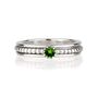 Lalita Chrome Diopside Sterling Silver Spinning Ring, thumbnail 3 of 9