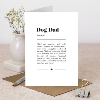 Dog Dad Unframed Print, 2 of 4