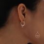 Sterling Silver Pheonix Hoops, thumbnail 2 of 10