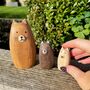 Wooden Family Of Three Cats, thumbnail 1 of 6