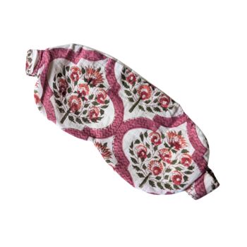 Fair Trade Eye Mask, Handmade Indian Cotton Block Print, 3 of 9