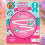 Personalised Horse And Heart Birthday Hair Clips, thumbnail 1 of 3