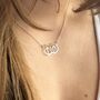 Infinity Personalised Initial Necklace, thumbnail 2 of 3