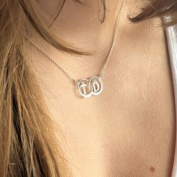 Infinity Personalised Initial Necklace, 2 of 3