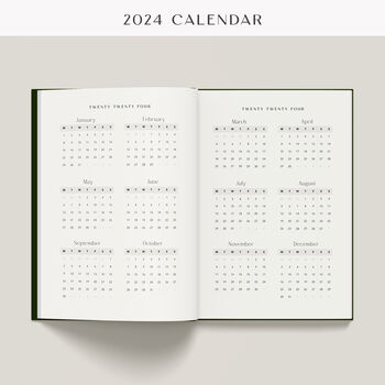 2024 Diary With Faux Leather Cover, 5 of 12