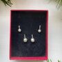 Two Pairs Of Classic Sterling Silver Ball Drop Earrings, thumbnail 5 of 5