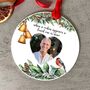 Personalised Remembrance Photo Christmas Memorial Bauble, thumbnail 1 of 2