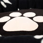 Fleeced Paw Print Puppy Blanket And Bed, thumbnail 4 of 5