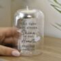 Personalised Glass Memorial Feather Tealight Holder, thumbnail 4 of 5