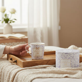 Fabulous 50th Birthday Mug Gift Fine China, 4 of 6