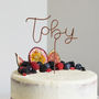 Wire Personalised Name Birthday Cake Topper, thumbnail 5 of 10
