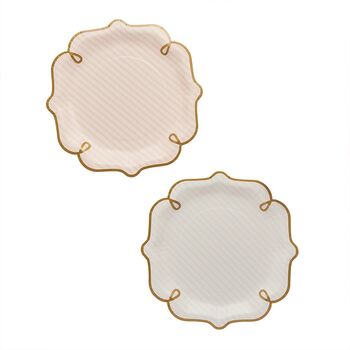 Rococo Striped Paper Plates Pack Of Eight, 2 of 4