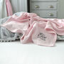 Personalised Pink Cellular Baby Blanket, thumbnail 3 of 12