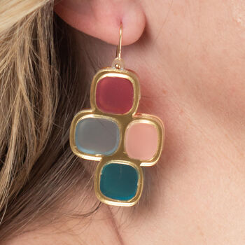 Featherlight Gold Statement Earrings, Paris Design, 8 of 10