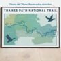 River Thames Path Map Art Print, thumbnail 6 of 10