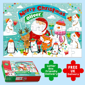 Personalised Santa And Me Jigsaw Puzzle, 5 of 11