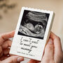 Personalised Baby Scan Photo Block Keepsake, First Mother's Day And Pregnancy Announcement Gift, thumbnail 1 of 12