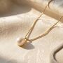 Minimalist Dainty Natural Pearl Gold Plated Necklace, thumbnail 1 of 3