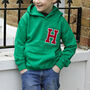 Personalised Embroidered Initial Hoodie, thumbnail 3 of 4