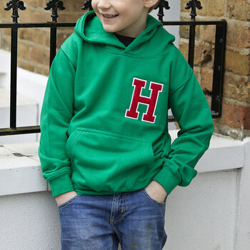 Personalised Embroidered Initial Hoodie, 3 of 4
