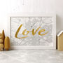 Personalised Home / Love / Family Map Print With Foil, thumbnail 5 of 7