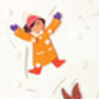Snow Angels Christmas Card, thumbnail 4 of 4