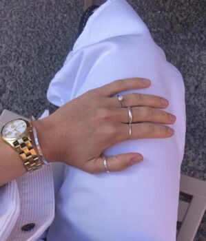 Handmade Smooth Domed Silver Or Gold Laura Ring, 4 of 10