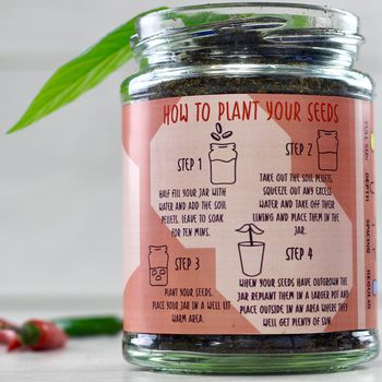 Personalised Hot Chilli Jar Grow Kit, 5 of 12