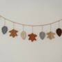 Quilted Cotton Leaf Garland, thumbnail 3 of 9