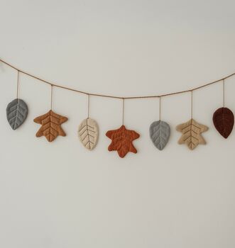 Quilted Cotton Leaf Garland, 3 of 9