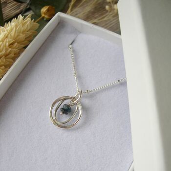 Sapphire Swirl Pendant, 3 of 5
