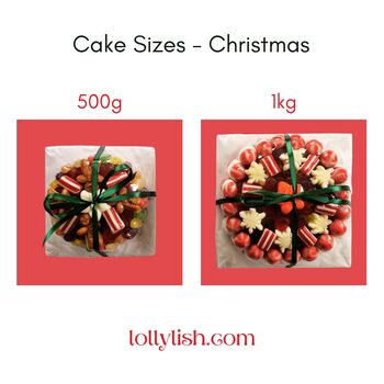 Christmas Themed Candy Cake Gift, 5 of 6