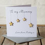 Personalised Wooden Stars Message Card, thumbnail 2 of 3