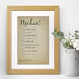 Special Qualities Personalised Valentine's Print, thumbnail 1 of 7