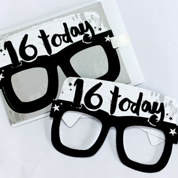 16th Birthday Card Glasses, 4 of 4