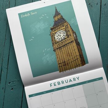 London Illustrated Locations 2026 Calendar, 5 of 12
