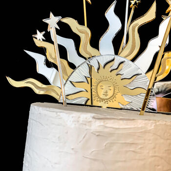 Re Usable Sun And Stars Cake Topper, 2 of 6