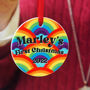 Baby's First Christmas Decoration 'Rainbow Pattern', thumbnail 1 of 3