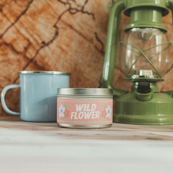 Floral Soy Wax Tin Candle, 2 of 3