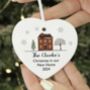 Personalised New Home Christmas Ceramic Heart Decoration, thumbnail 1 of 3