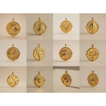 Zodiac Charm Bracelet 18k Gold Plated, 2 of 5