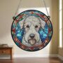 Bedlington Terrier Stained Glass Effect Suncatcher, thumbnail 5 of 6